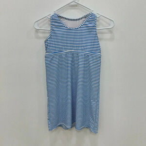 Prodoh Performance blue white stripe tennis golf swim dress size 10 quick dry